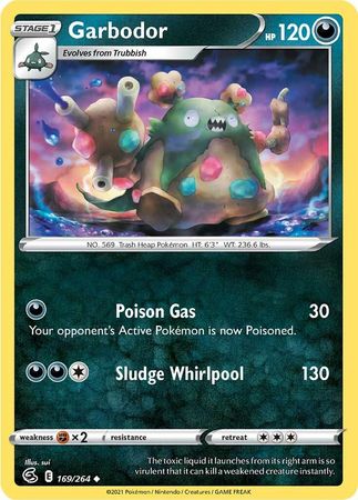 169/264 Garbodor / Stage 1 / Uncommon (Fusion Strike) English card