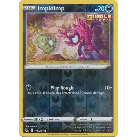 176/264 Impidimp (Reverse Holo) / Basic / Common (Fusion Strike) English card