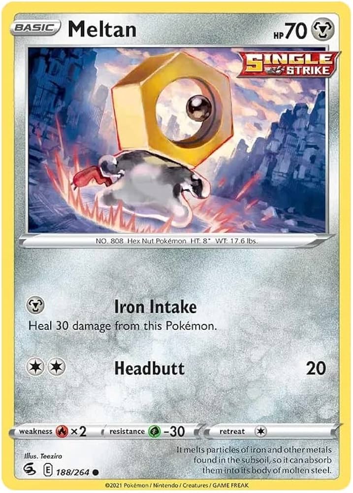 188/264 Meltan / Basic / Common (Fusion Strike) English card