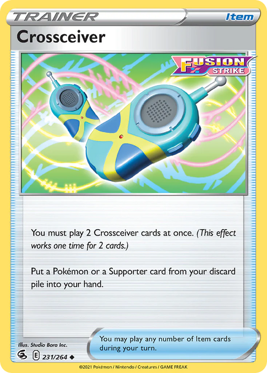 231/264 Trainer / Item / Crossceiver / Uncommon (Fusion Strike) English card