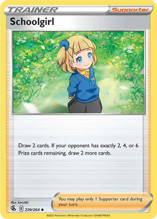 239/264 Trainer / Supporter / Schoolgirl / Uncommon (Fusion Strike) English card