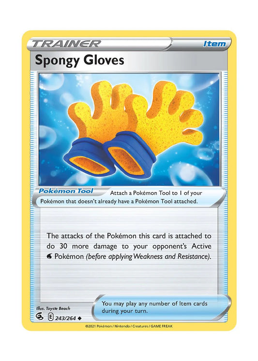 243/264 Trainer / Item / Spongy Gloves / Uncommon (Fusion Strike) English card